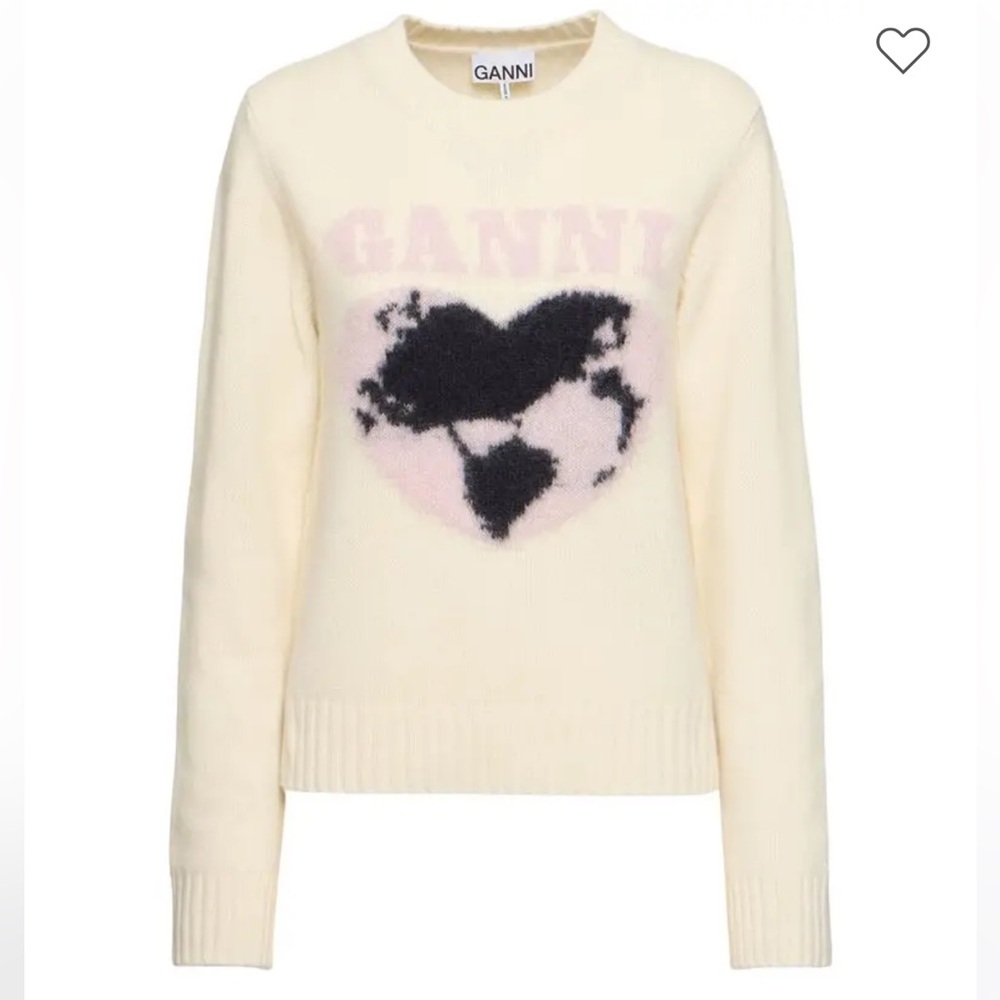 Ganni Soft Wool Blend Knit Sweater